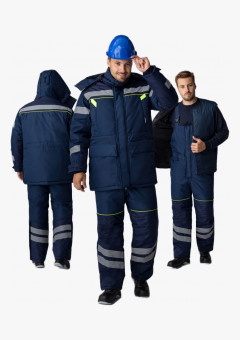 Костюм зимний PROFLINE SPECIALIST WINTER (тк.Мембрана) п/к, т.синий