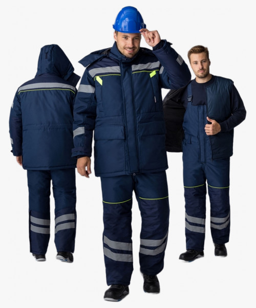 Костюм зимний PROFLINE SPECIALIST WINTER (тк.Мембрана) п/к, т.синий