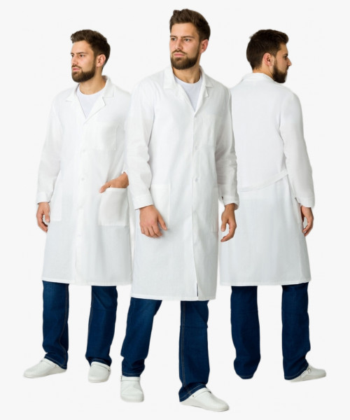 Халат мужской (тк.Бязь,145), белый