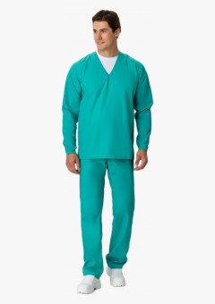 Мужской костюм ХАССП-База (ткань ТиСи, 120), бирюзовый