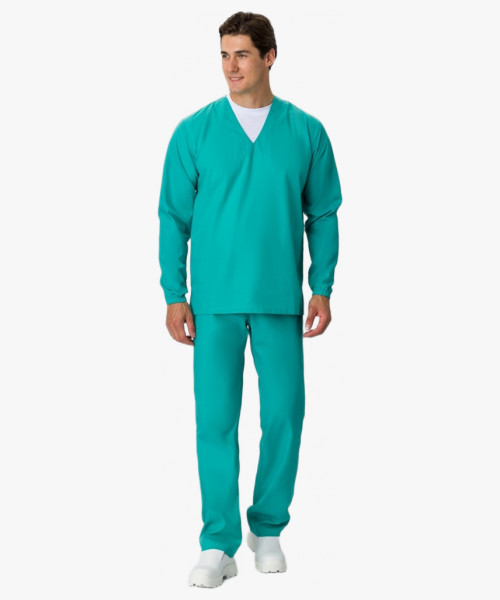 Мужской костюм ХАССП-База (ткань ТиСи, 120), бирюзовый