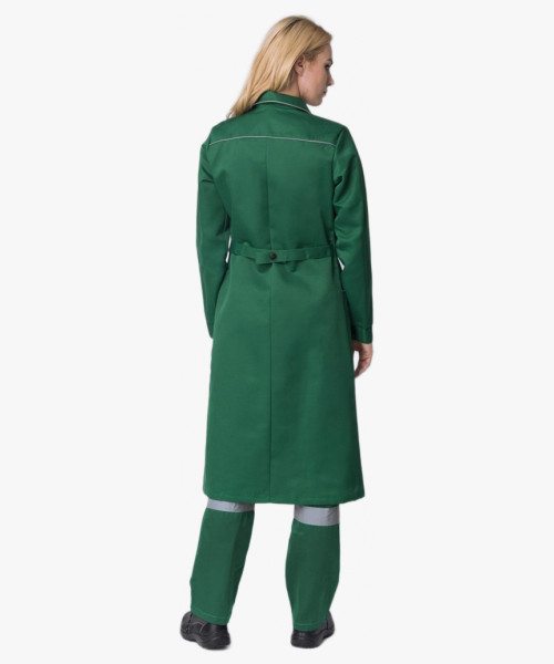 Халат женский для ИТР (тк.Смесовая,210), зеленый