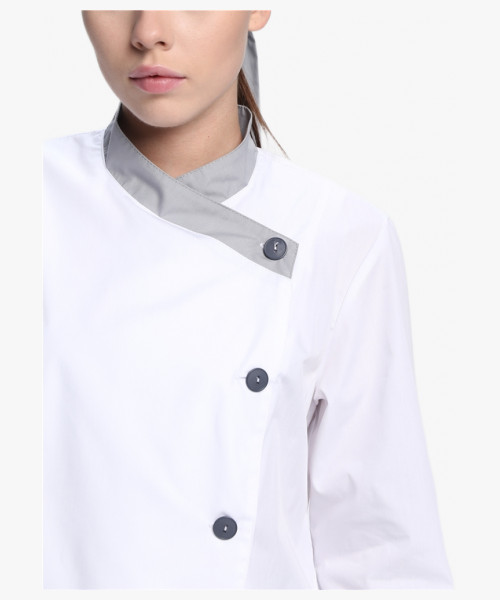 Костюм женский Канди (тк.ТиСи,120), серый/белый