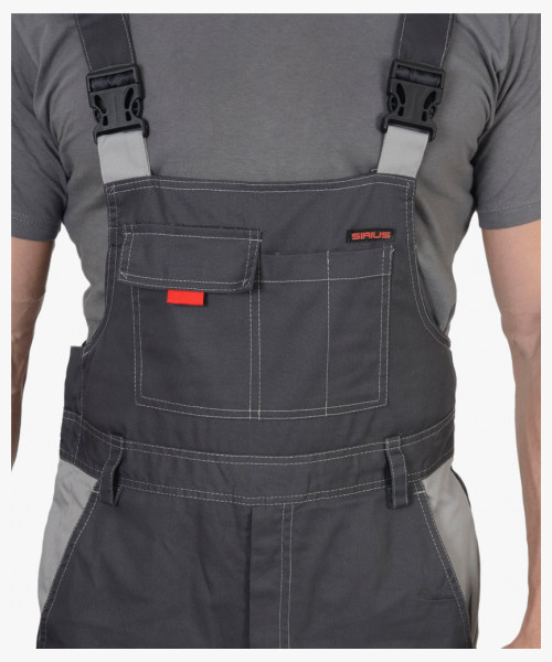 Костюм мужской летний СИРИУС-ФАВОРИТ куртка, п/к, т.серый со св.серым