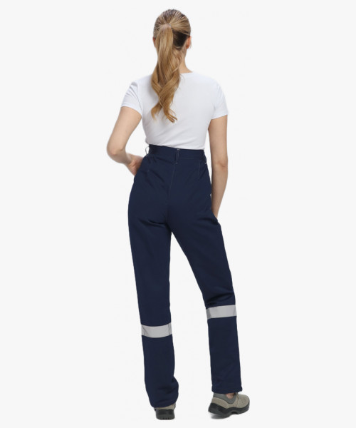 Костюм женский летний Веснис-1 СОП (тк.Саржа,250) брюки, т.синий/васильковый