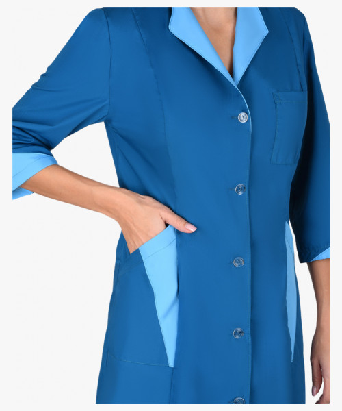 Халат СИРИУС-МАРЛЕН женский морская волна с голубым (СТ)