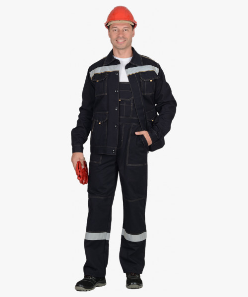 Костюм СИРИУС-ТРОЯ куртка, полукомбинезон, 100% х/б, пл. 320 г/кв.м