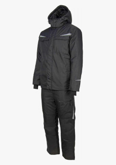 Костюм рабочий зимний Brodeks KW603, куртка, брюки, цвет чёрный