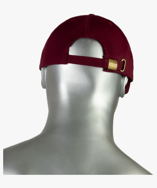 Кепка-бейсболка бордовая пл.190 гр/м2 (пакет по 25 шт.,в упаковке 200 шт.)