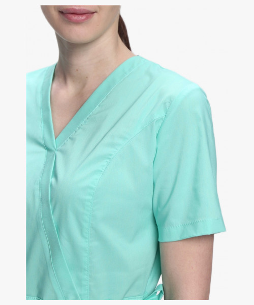 Костюм женский хирургический Модерн-004 (тк.Стрейч,120) MedLine, мятный