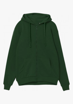 Толстовка на молнии с капюшоном Siverga 2.0, темно-зеленый