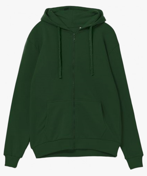 Толстовка на молнии с капюшоном Siverga 2.0, темно-зеленый