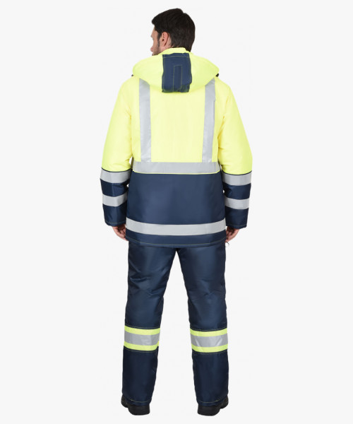 Куртка СИРИУС-ТЕРМИНАЛ синяя с лимонным и СОП