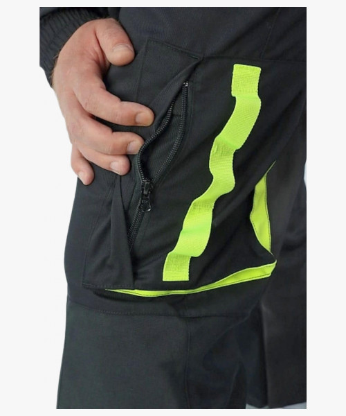 Комбинезон летний мужской Brodeks KS503, цвет серый, чёрный