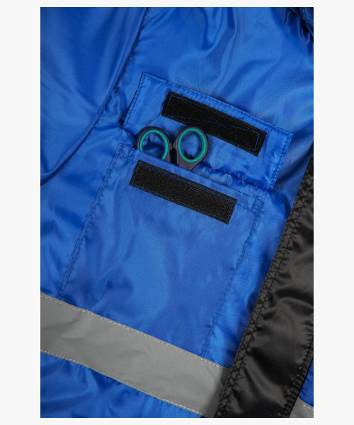 Костюм зимний Мегрес-2 СОП (тк.OxLine,90) п/к, васильковый/черный