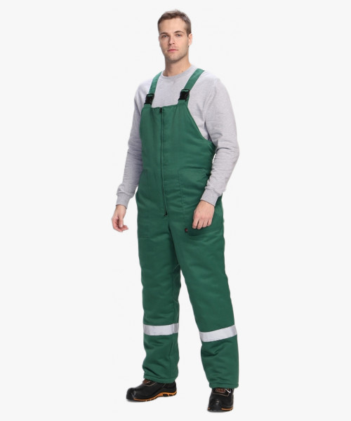 Полукомбинезон зимний Экспертный-Люкс (Смесовая, 210), зеленый