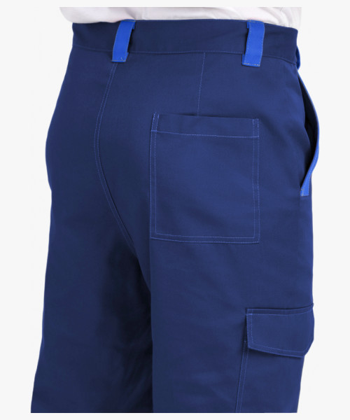 Костюм ProfLineBase-1 (тк. Твил, 210) брюки, т.синий/черный/васильковый