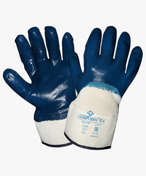 Перчатки DIGGERMAN КЧ (джерси+нитрил), ПЕР319
