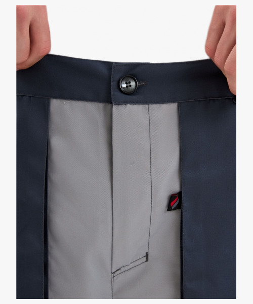 Брюки Лидер IMP (тк.Смесовая,240), т.серый/св.серый