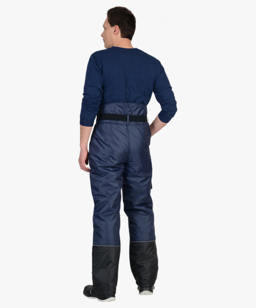 Костюм СИРИУС-ФОТОН куртка, брюки тёмно-синий с черным и СОП (подкладка флис)