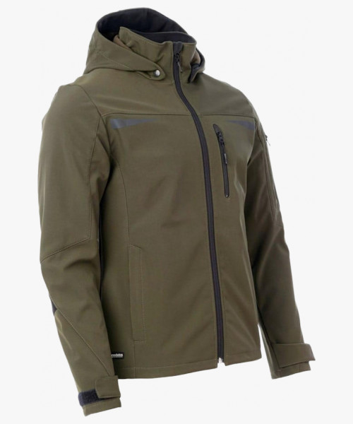 Куртка софтшелл летняя мужская Brodeks KS207, цвет хаки