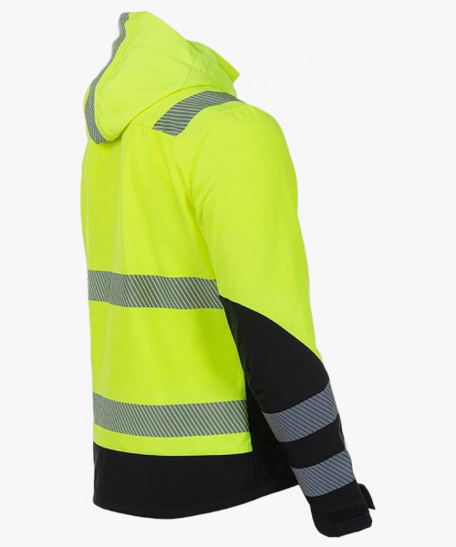 Куртка сигнальная софтшелл Brodeks KS227, цвет жёлтый, чёрный