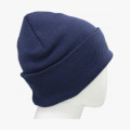 Шапка трикотажная двойная утепленная Север, темно-синий