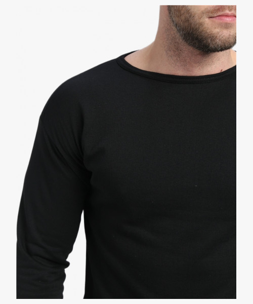 Белье трикотажное с начесом (тк.Трикотаж,205), черный