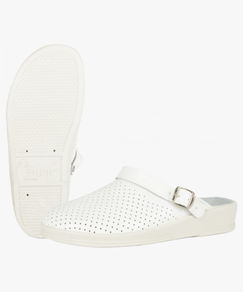 Сабо женские иск.кожа ПВХ, белый