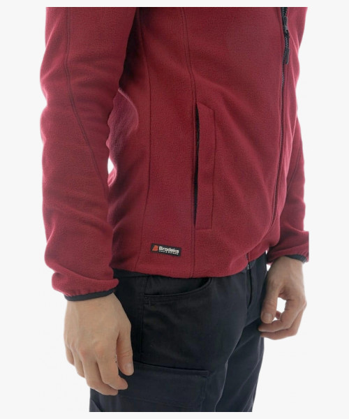 Толстовка флисовая Brodeks KS211, цвет бордовый