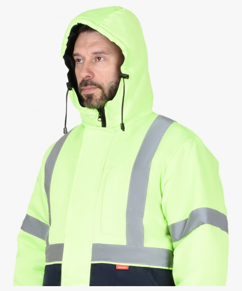 Костюм мужской СИРИУС-МАГИСТРАЛЬ-3 куртка, п/к, тк.Гретта, лимонный