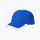 Бейсболка Honor, ярко-синяя с белым кантом