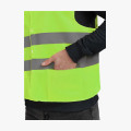 Жилет сигнальный ProfLineBase с пуговицами и карманами (тк.Полиэфир,100), желтый