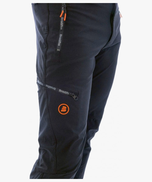 Брюки мужские летние Brodeks Urban KS316 приталенные, материал стрейч, цвет чёрный