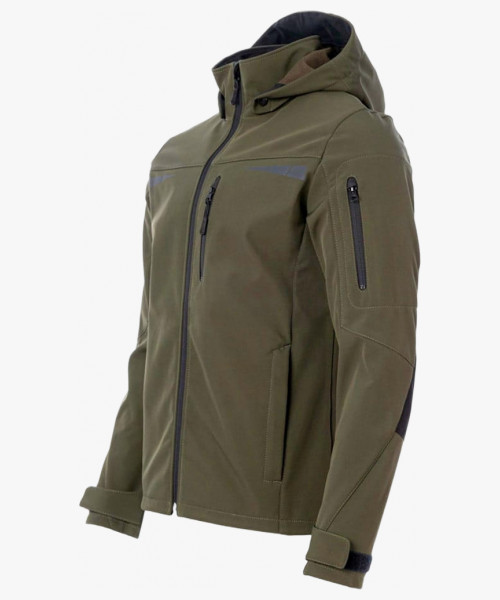 Куртка софтшелл летняя мужская Brodeks KS207, цвет хаки