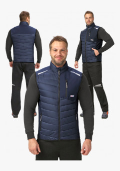 Жилет утепленный ProfLineLeader (тк.Нейлон/Софтшел), синий