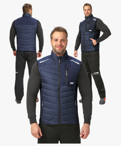 Жилет утепленный ProfLineLeader (тк.Нейлон/Софтшел), синий