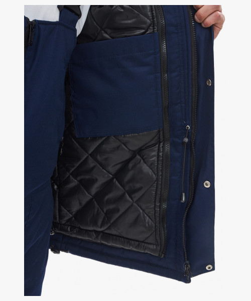 Костюм зимний Сибер-Премиум СОП IMP (тк.Смесовая,240) п/к, т.синий/васильковый