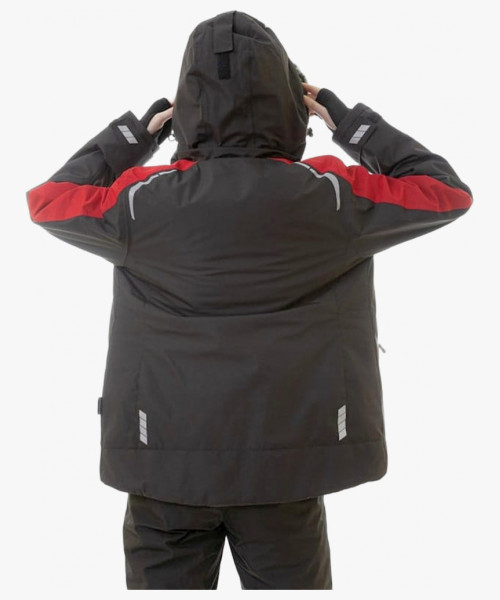 Куртка женская зимняя Brodeks KW 208, цвет чёрный, красный