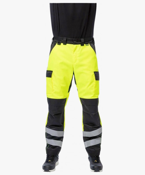 Брюки сигнальные Brodeks KS313, цвет жёлтый, чёрный