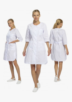 Халат женский Орхидея (тк.ТиСи), белый