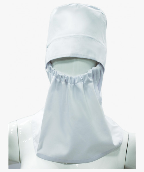 Подшлемник балаклава ХАССП с пелериной (тк.Оптима), белый