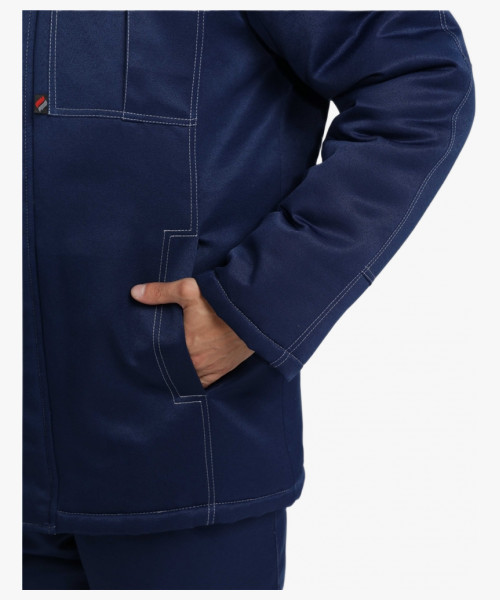 Костюм зимний Флофт-2 (тк.Смесовая,210) п/к, т.синий/васильковый