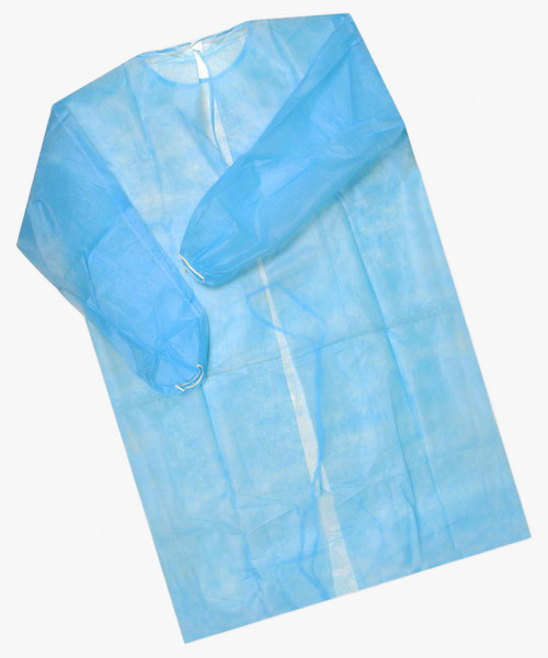 Халат хирургический на завязках голубой 20 гр/м2