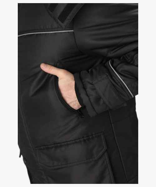 Куртка зимняя Аляска-Люкс (тк.Cat’s eye), черный