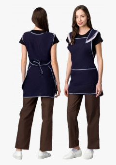 Фартук-сарафан Лепесток (тк.Габардин), т.синий