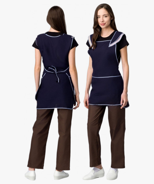 Фартук-сарафан Лепесток (тк.Габардин), т.синий