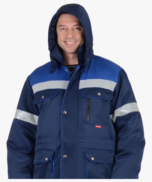 Костюм мужской зимний СИРИУС-ТИТАН куртка, п/к, синий