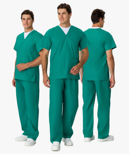 Костюм мужской хирурга (тк.ТиСи), т.зеленый