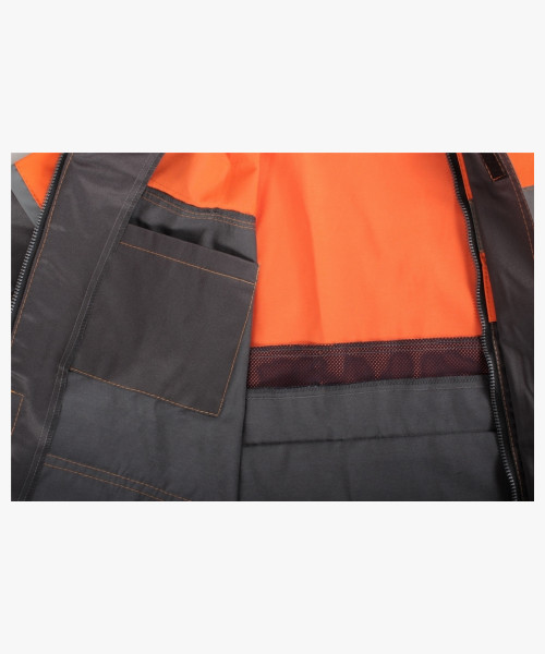 Костюм лесоруба Волат-Урбан СОП (тк.Нортон,262) п/к, серый/черный/оранжевый